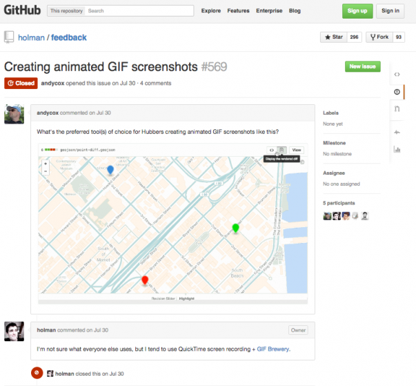 GitHub Page - Feedback