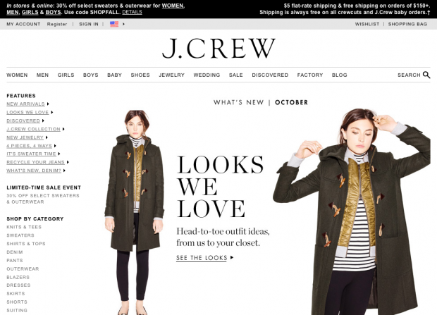 J Crew Shipping