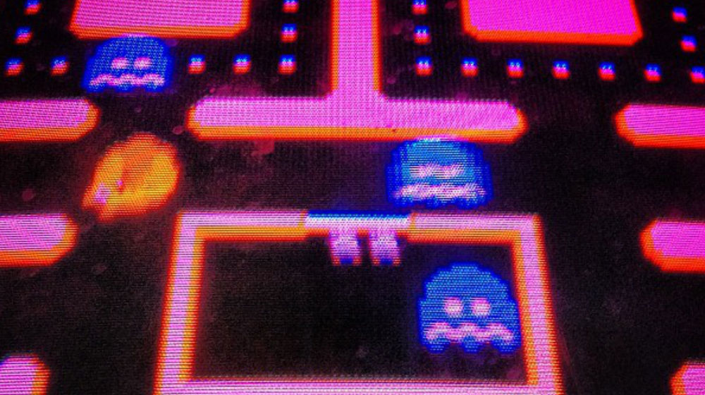 Shot of Pac-Man video game screen