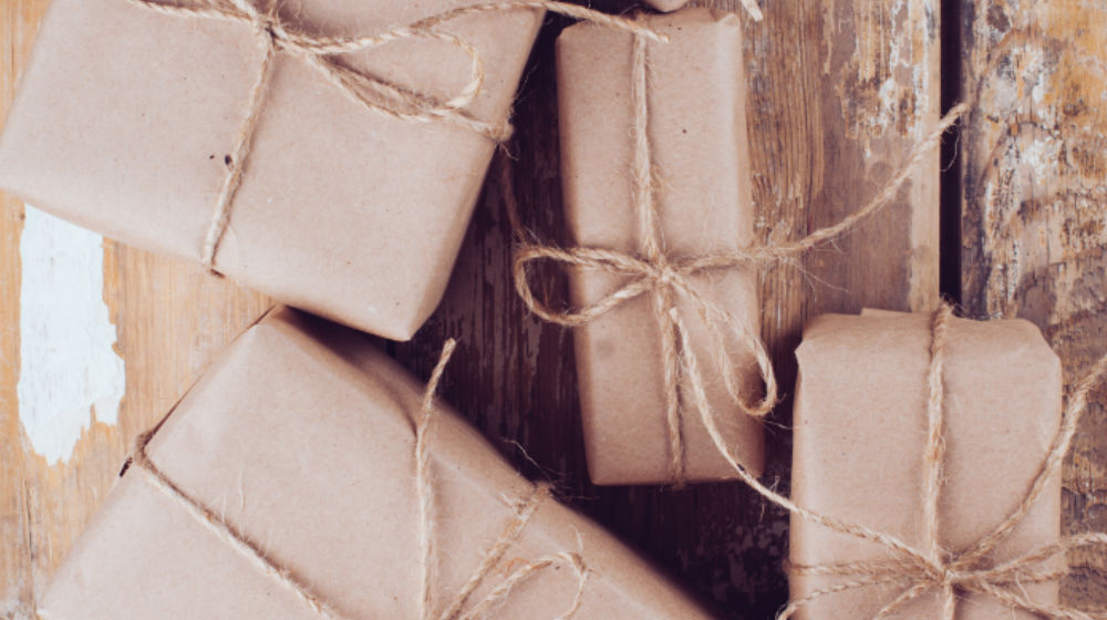 brown shipping parcels