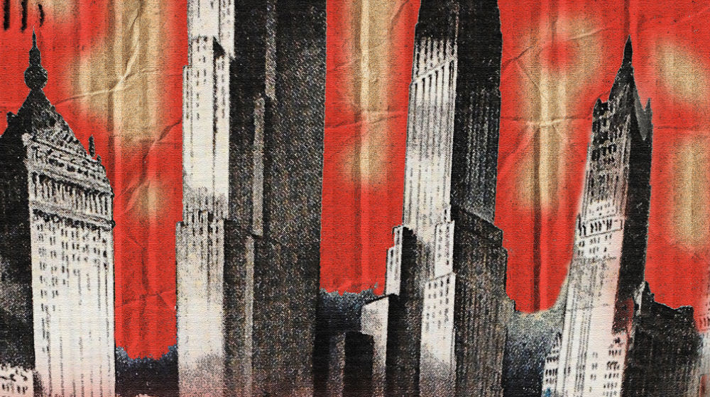 graphic of tall buildings in city