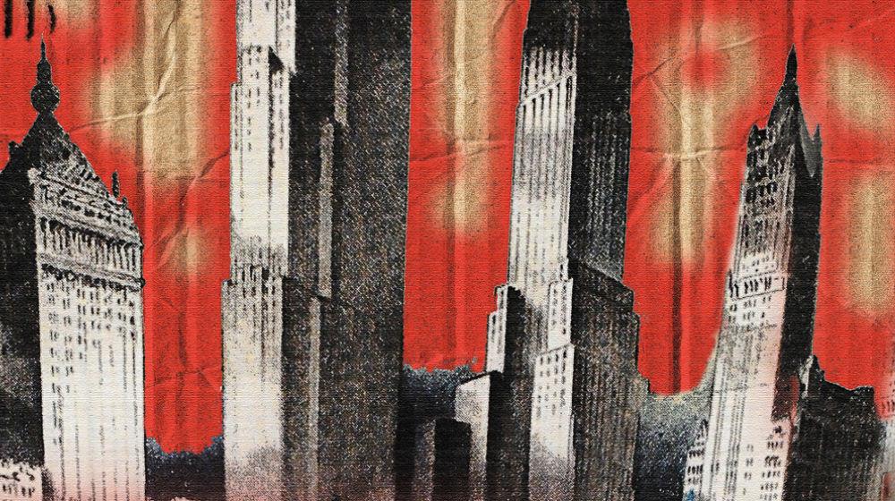 graphic of tall buildings in city