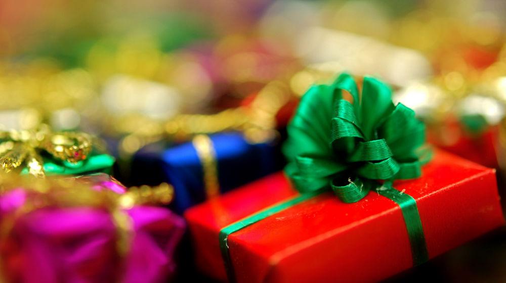 colorful wrapped packages