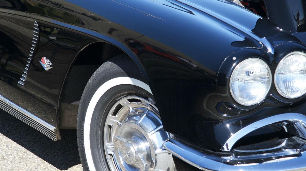 close-up of sportscar