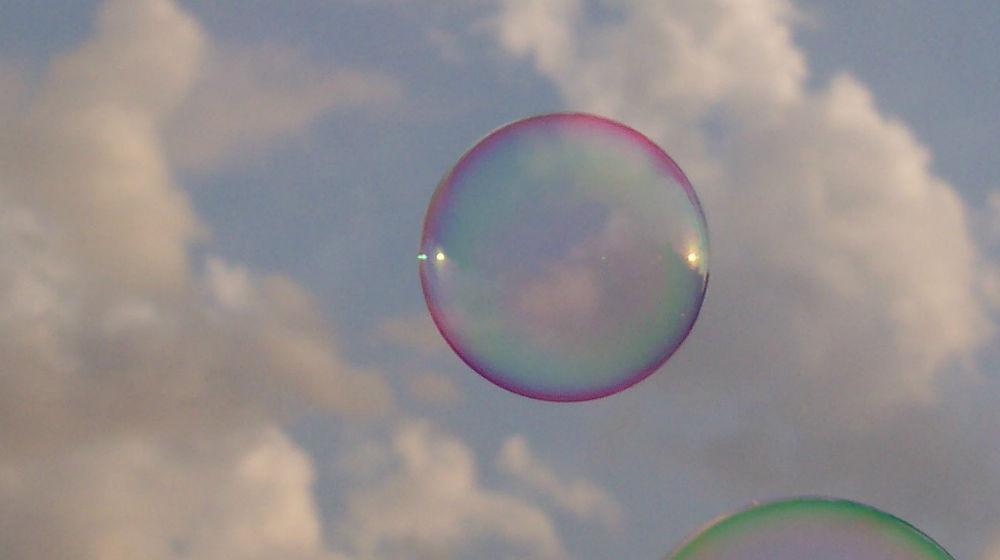 bubble floating away