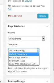 WordPress Page Template Dropdown in the Page Editor