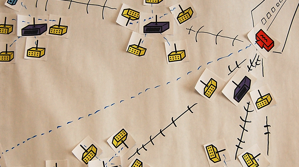 paper map to represent network map