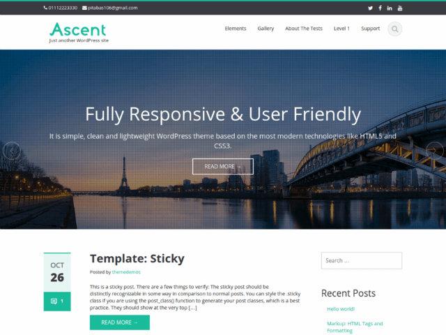 Ascent WordPress theme