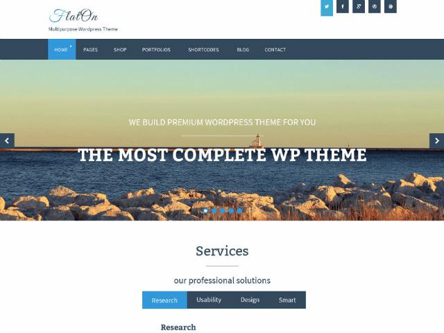 FlatOnWordPress theme