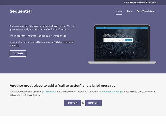 Sequential WordPress theme