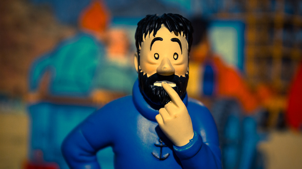Cartoon man biting his nails to represent what corporate habits small businesses should avoid