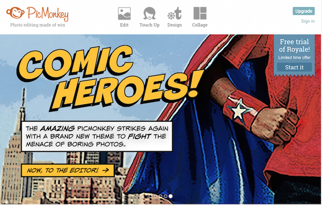 PicMonkey screenshot