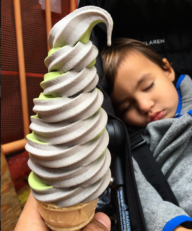 @FoodBabyNY is sleeping in some of the images, which explains how he stays so fit despite all of the delicious eats.