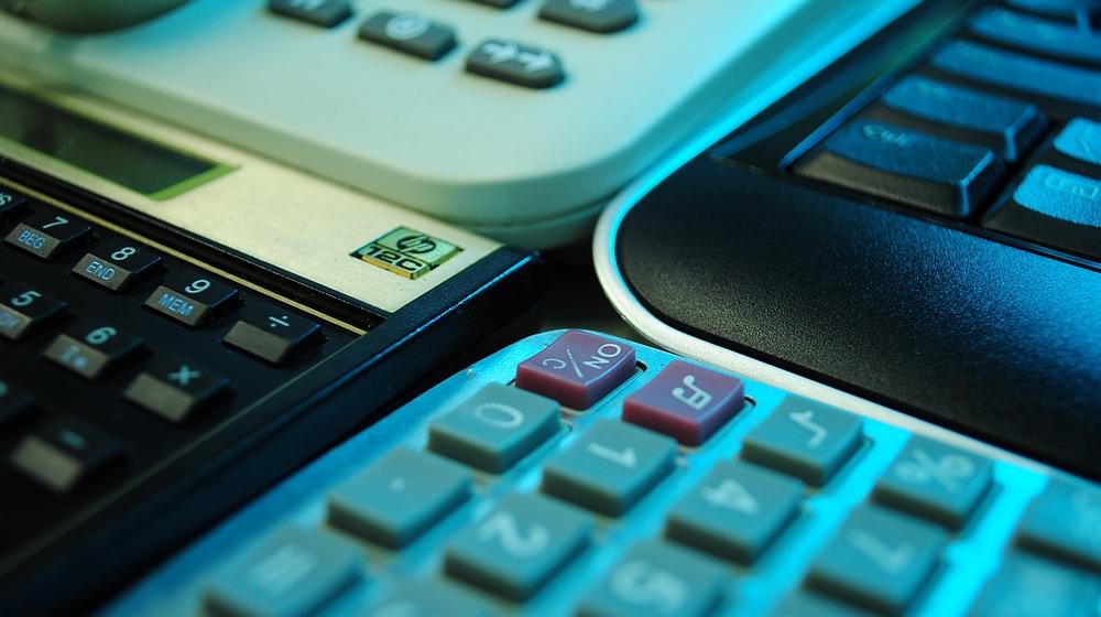 calculators to represent finance basics