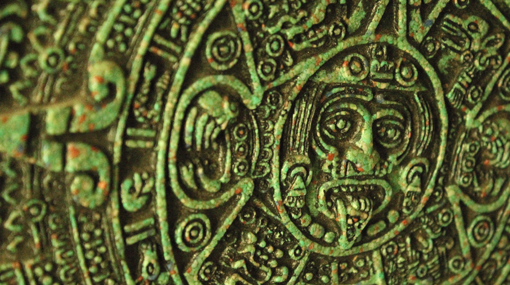 The aztec calendar to represent a tax year.