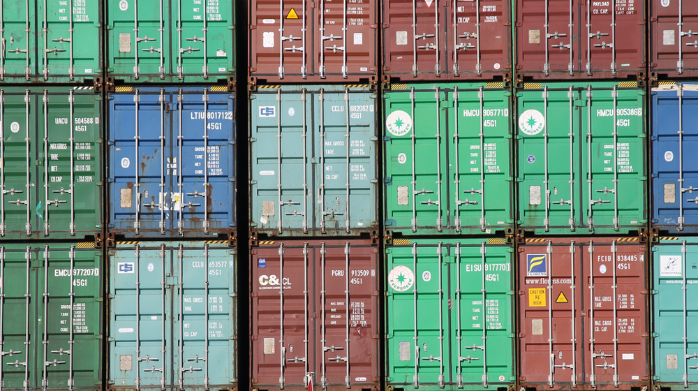 overseas shipping containers to represent small businesses that export