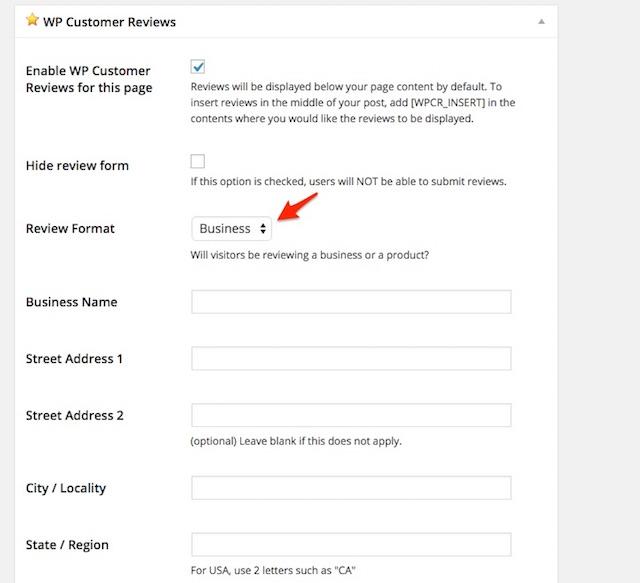 Review Format - Business