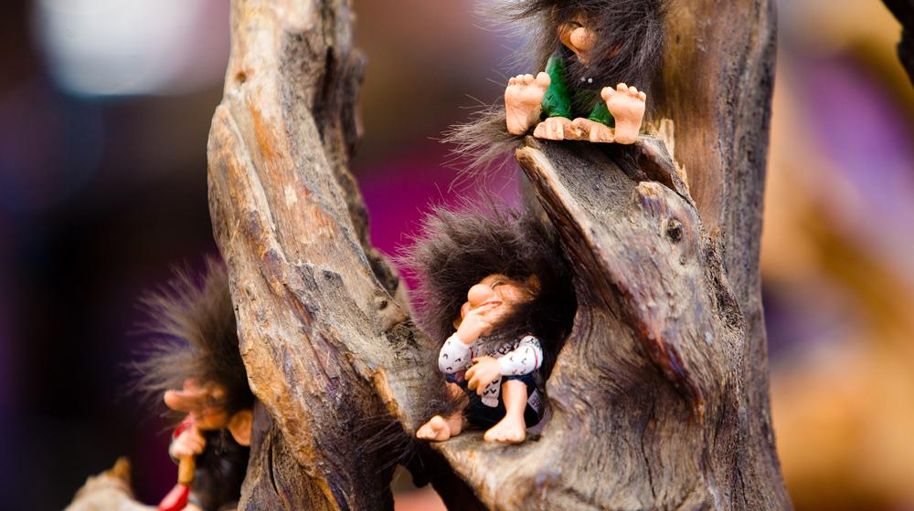 toy trolls to represent internet trolls you might have to deal with when managing comments on your website