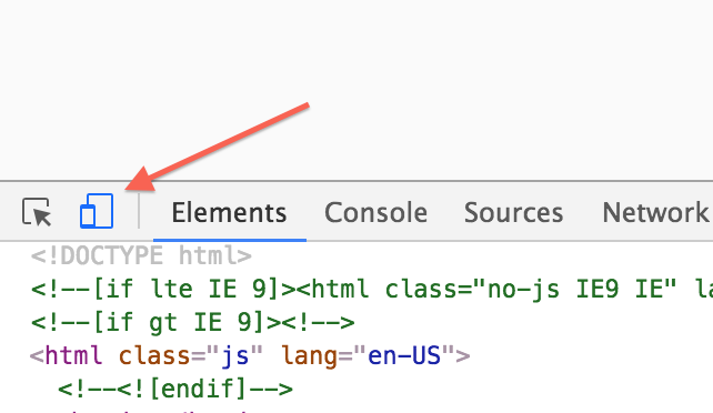 Device Mode in Chrome