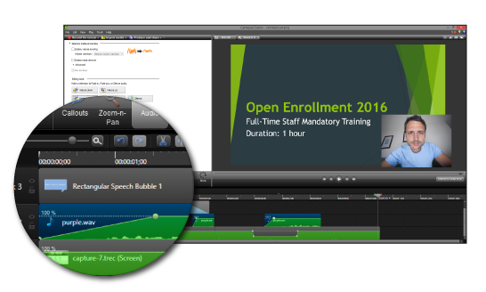 Camtasia for Video Content