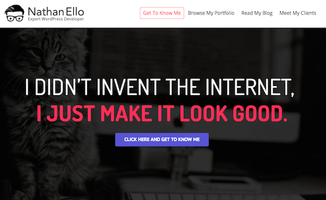 Nathan Ello Freelance Web Developer Website