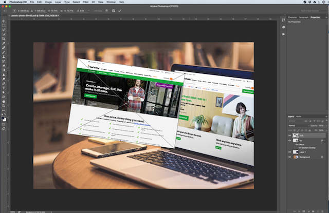 Photoshop Change Angle