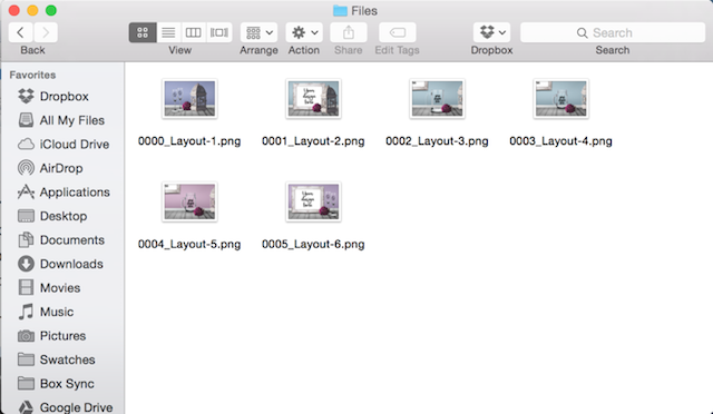 Photoshop File Export
