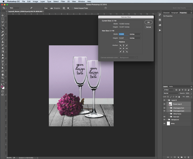 Photoshop Resizing Canvas Size