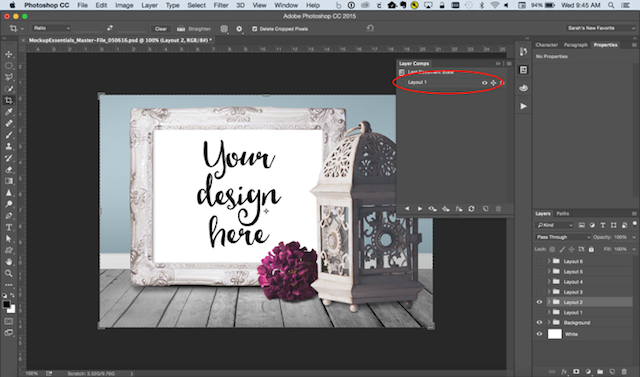 Photoshop Tricks Layer Name