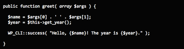 WP-CLI Positional Arg Example