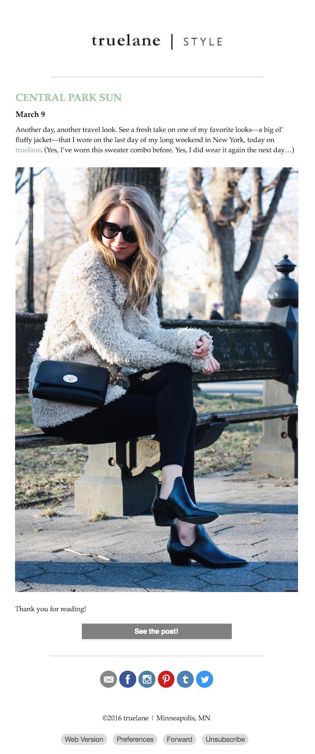 Truelane Email Newsletter