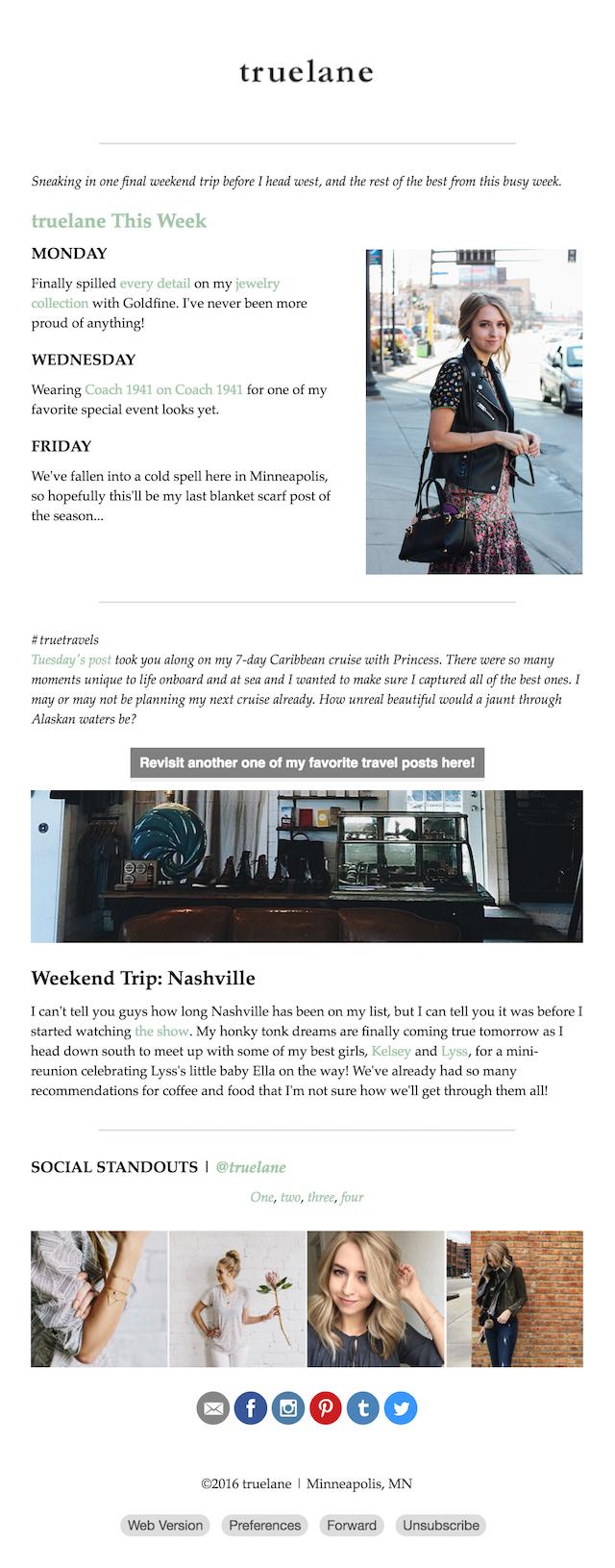 Truelane Weekly Newsletter