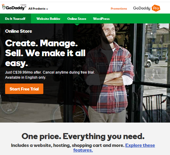 GoDaddy Online Store