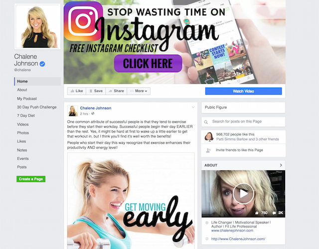 Chalene Johnson Facebook