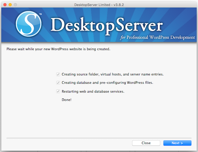 DesktopServer Create