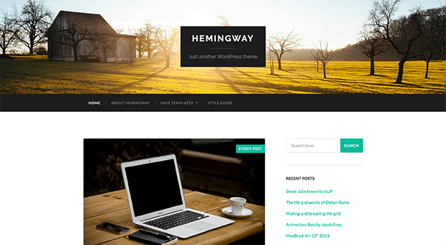 Anders Noren Hemingway Theme