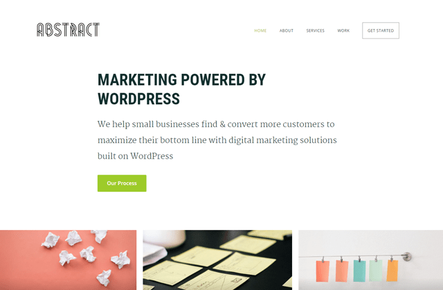 An Abstract Agency Homepage