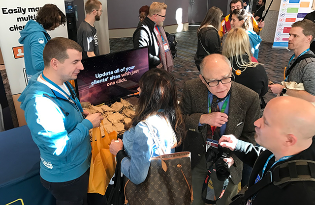 GoDaddy booth at WordCamp US 2016