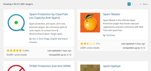 Manage Spam WordPress Plugins