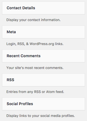 Creating A Contact Widget Contact Details Social Profiles