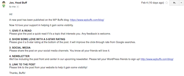 Multi-Author WordPress Site Email