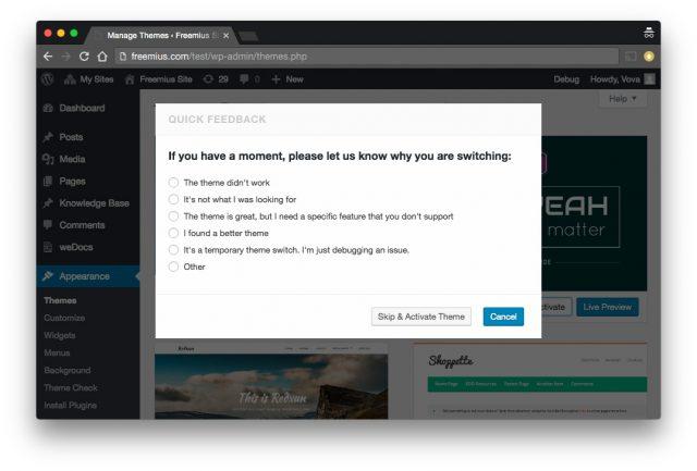 Usage Tracking Feedback Form