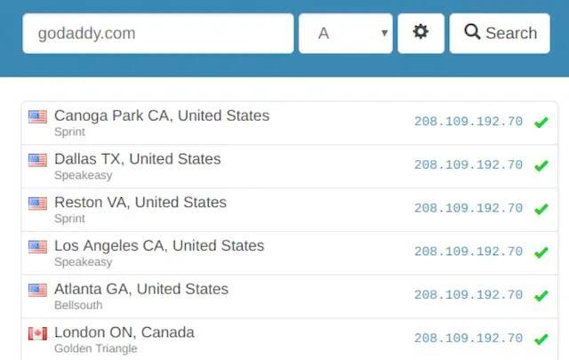 Whatsmydns.net is a great DNS propagation checker you can use to find where record changes have propagated around the world.
