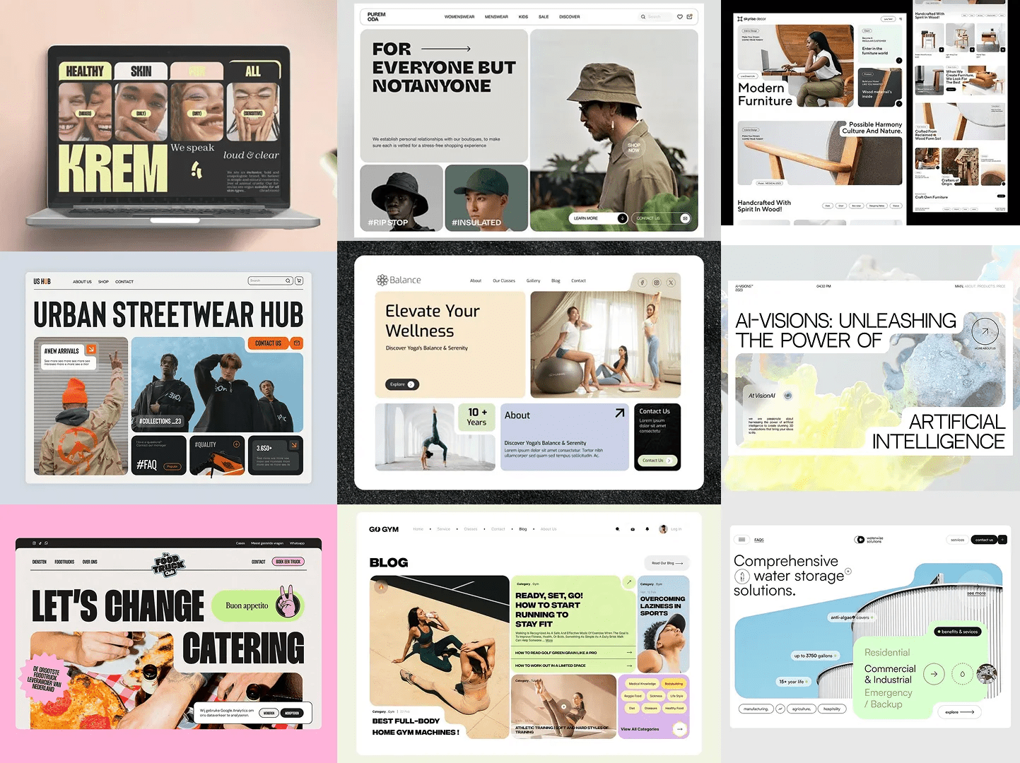 Web design trends for 2026 - Bento Blocks