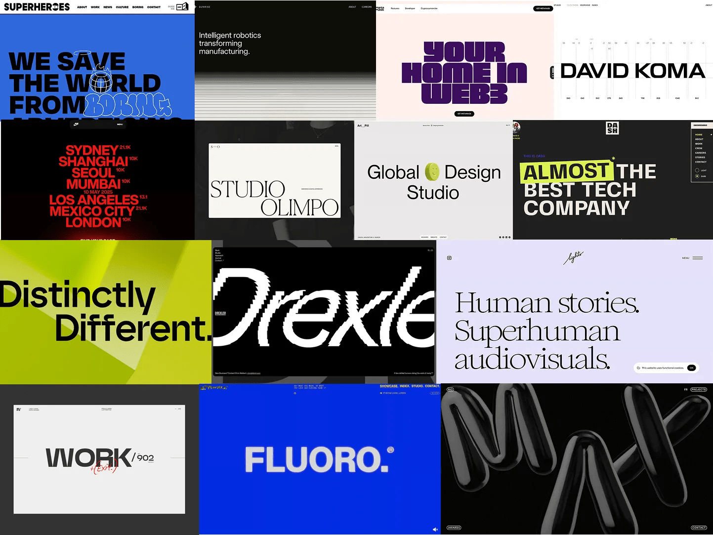 Web design trends for 2026 - Type Minimalism