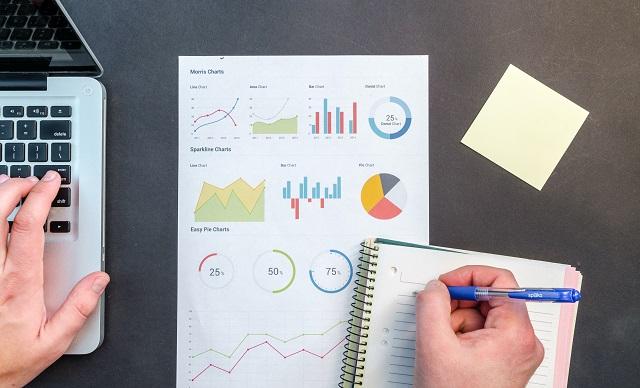 Person Viewing Data And Forming Insights