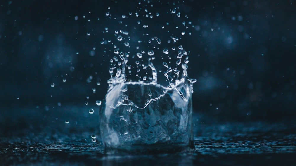 Water Splashing On Ground
