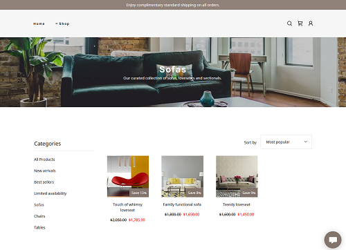 Category Page On Live Site