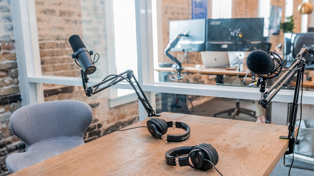 Podcast Studio Illustrating How To Make Money Podcasting
