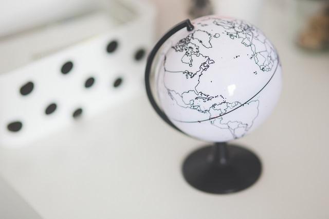 Globe Resting On Desk